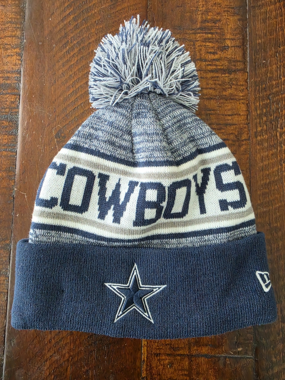 New Era Dallas Cowboys NFL Team Knit Hat Blue & White